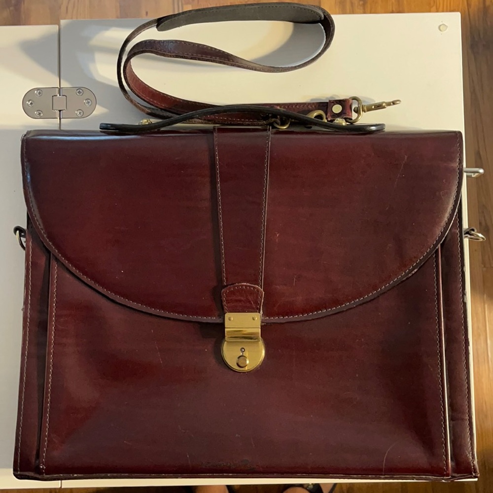 Vintage Schlesinger “Bristol” briefcase.
